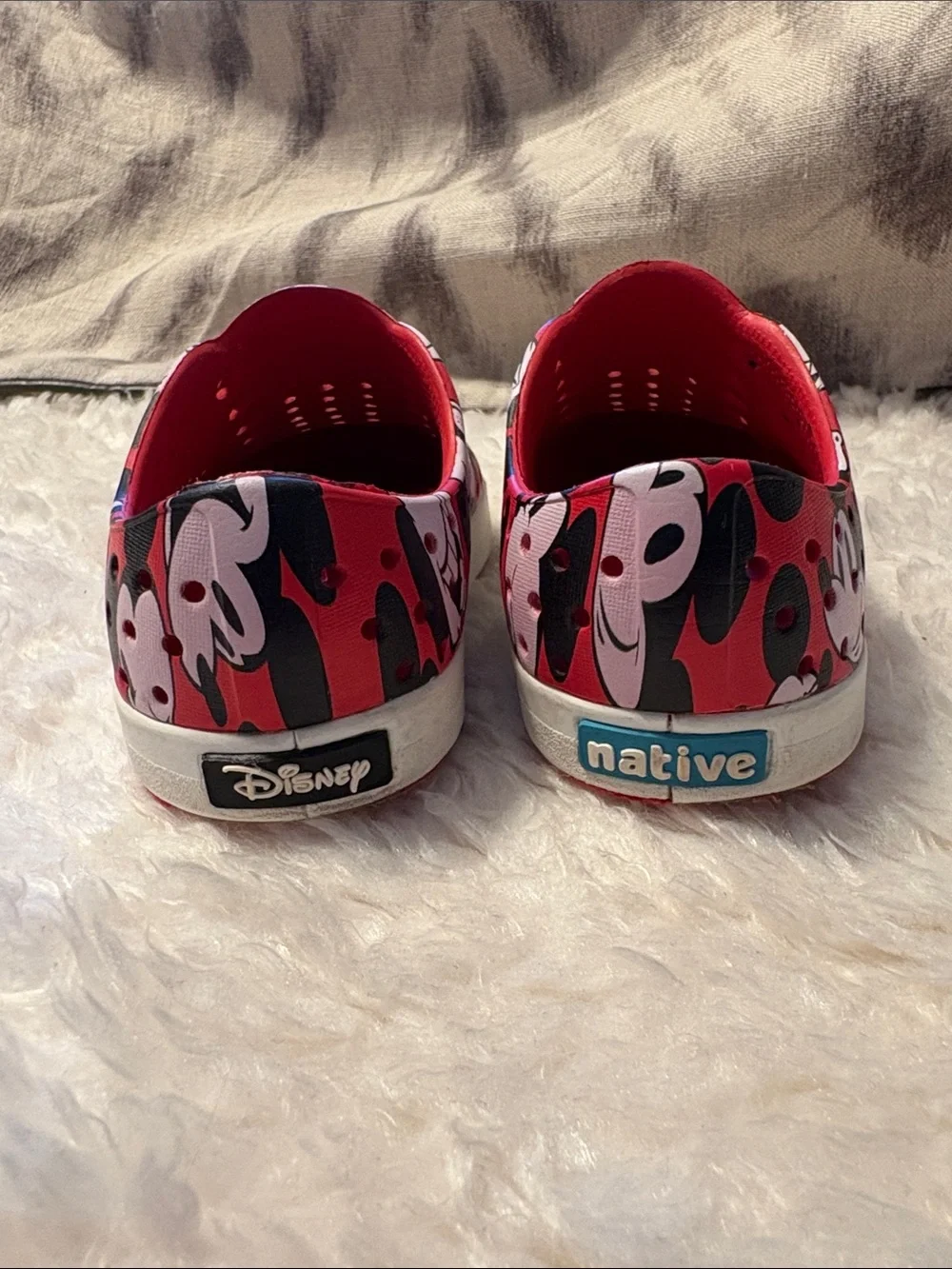 Native Red Mickey Slip on Shoes Toddler 7 C7